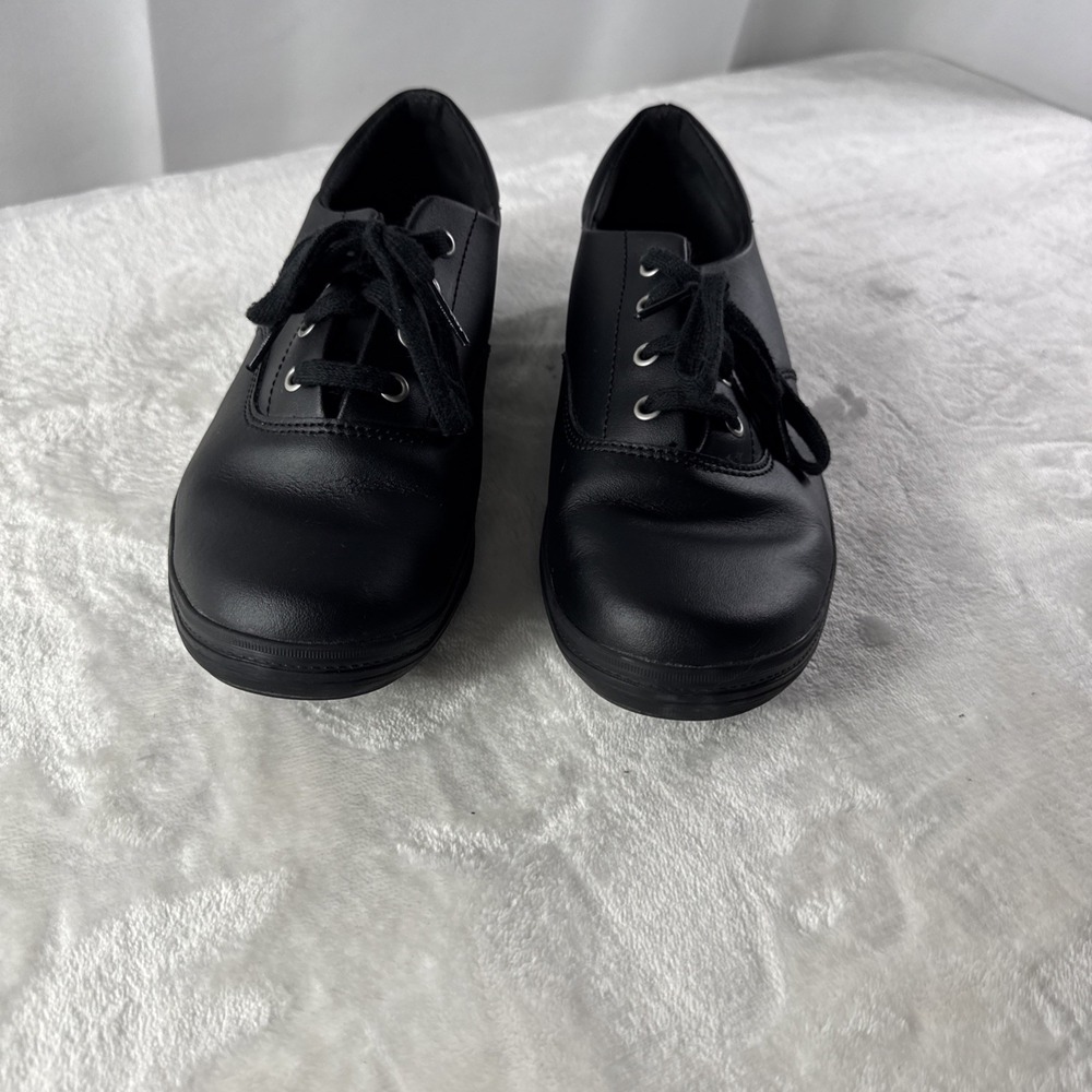 Grasshoppers By Keds Black Lace Up Comfort Shoes Sz 7.5 W